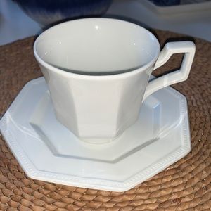 Vintage, ironstone, Johnson bros 1  tea/coffee cup and two small plates